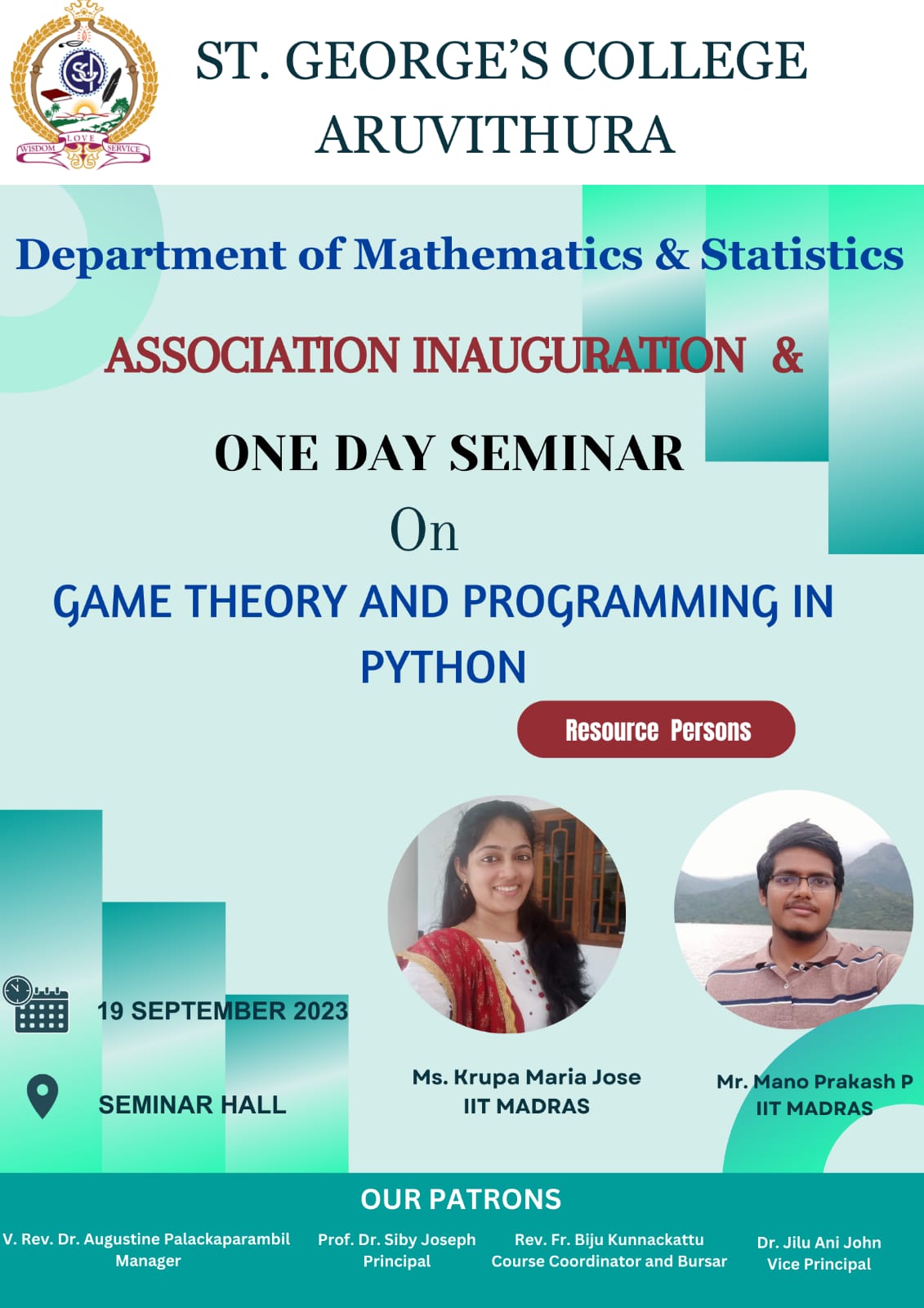 Department of Mathematics - Association Inauguration